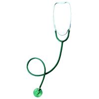 (End) Color stethoscope green
