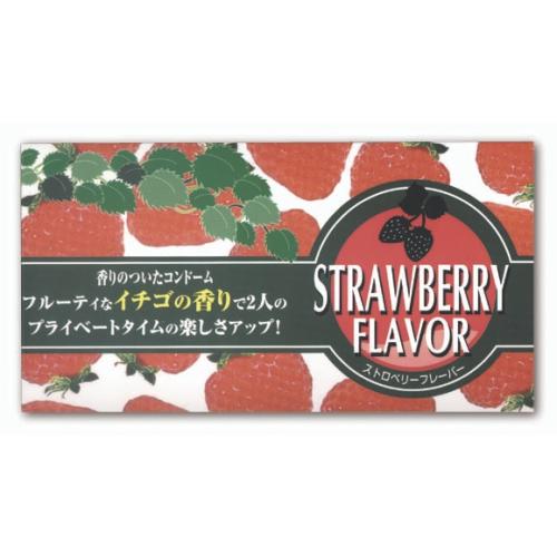 ストロベリーフレーバー コンドーム 12個入 1,100 Yen ストロベリーフレーバー コンドーム 12個入