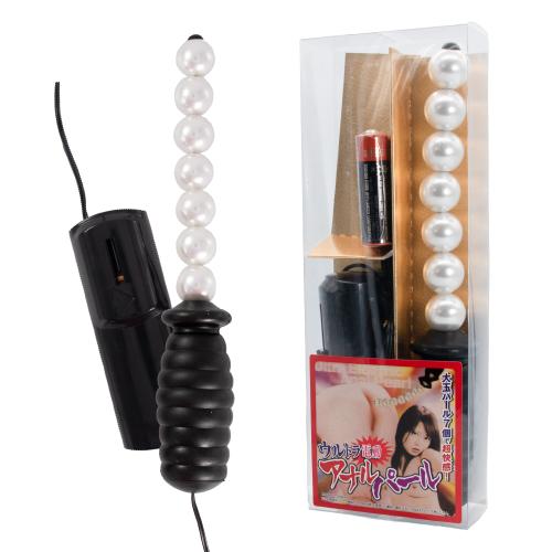 ウルトラ電動アナルパール ブラック   7,150 Yen Ultra electric powered anal pearl black