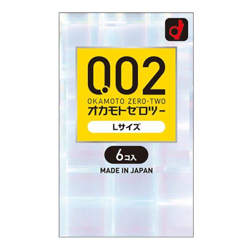 オカモトゼロツー (Lサイズ) 6個入 1,100 Yen オカモトゼロツー (Lサイズ) 6個入