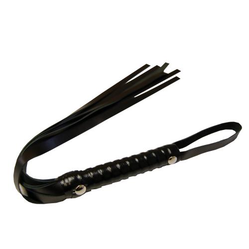 Leather six-row whip (super hard) 45cm