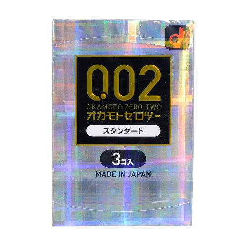 オカモトゼロツー (スタンダード) 3個入 550 Yen オカモトゼロツー (スタンダード) 3個入
