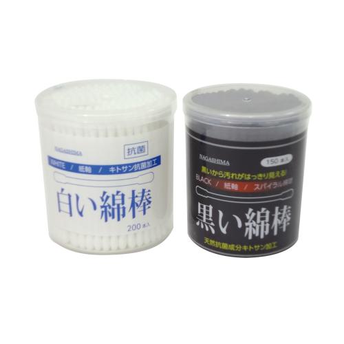 (終了)抗菌 紙軸綿棒(黒) OPEN価格 (終了)抗菌 紙軸綿棒(黒)