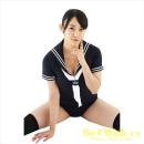 Sailor swimsuit navy of image (4)