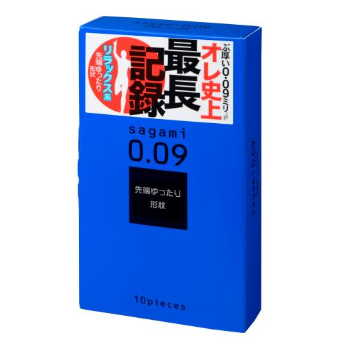 sagami 0.09 (tip loose and blue box)