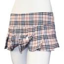 Exposure goodwill type check mini skirt beige of the image (1)