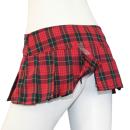 Exposure goodwill type check mini skirt red of the image (1)