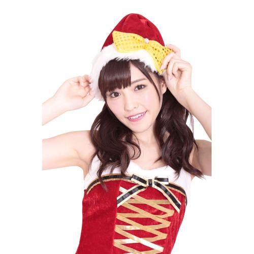ゴージャスリボンサンタ帽 1,738 円 Gorgeous ribbon Santa hat