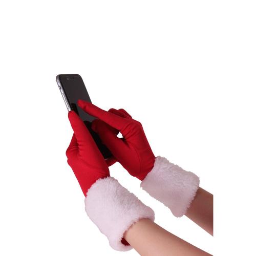Santa gloves short the smartphone can be used