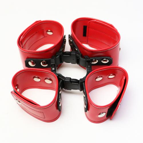 カチッと拘束 (手足セット・レッド) 6,446 円 カチッと拘束 (手足セット・レッド)