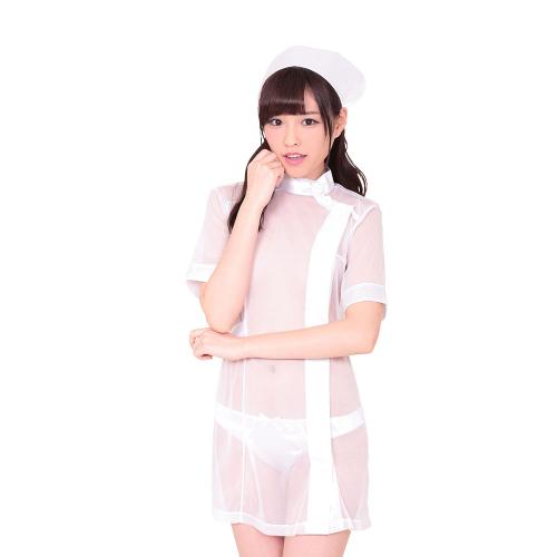夜間診療シースルーナース・白   4,378 円 Night treatment see-through nurse · white