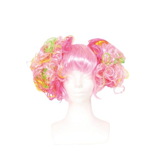 Brilliant Twin Curly Party Pink