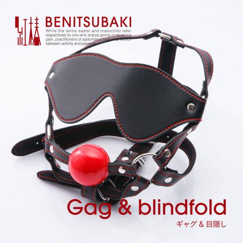Red gages BENITSUBAKI (Gag & Blindfold)