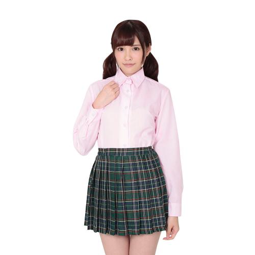 Serious long-sleeved shirt pink