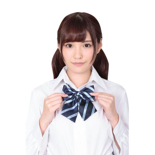 きゅん可愛スクールリボン ブルーストライプ 528 Yen Cute Baby School Ribbon Blue Stripe