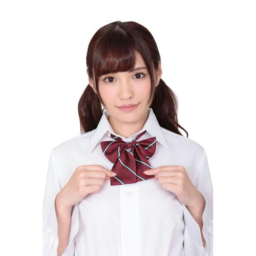 きゅん可愛スクールリボン ダークレッドストライプ 528 Yen きゅん可愛スクールリボン ダークレッドストライプ