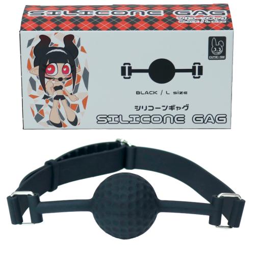 シリコーンギャグ (L・ブラック) 2,200 円 シリコーンギャグ (L・ブラック)