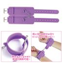 Image of silicone (belt) cuffs (purple) (1)