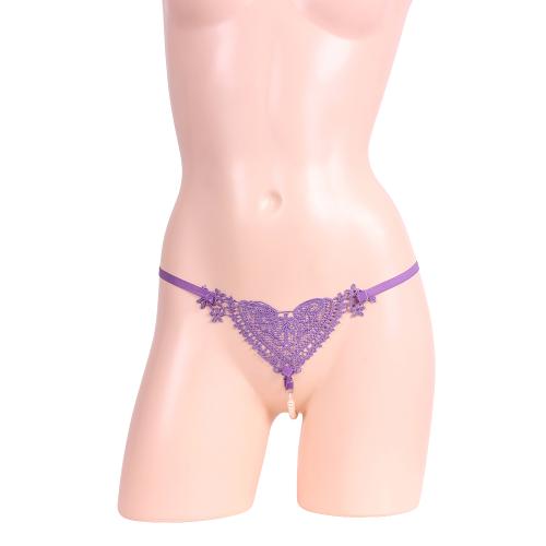 ハートに真珠 パープル 748 円 Pearl purple in heart