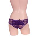 Total Lace Back Ribbon Open Half Back Purple Image (1)