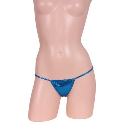 ドラマが生まれるメタリックマイクロTバック ブルー 858 Yen Metallic micro T-back blue in which a drama is born