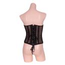 Style up Back knitting corset & T back set Black image (1)