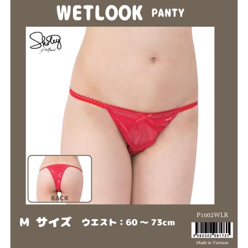 【限定特価】　エナメルパンティ（レッド）　P1002WLR