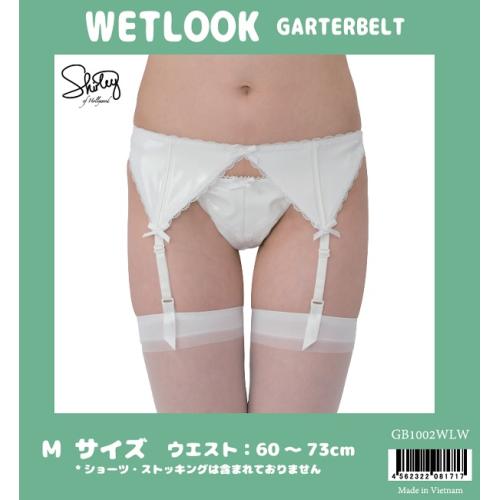 [Limited special price] Enamel garter belt (white) GB1002WLW