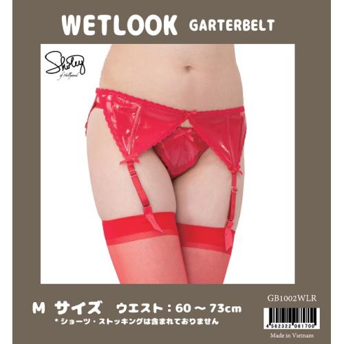 [Limited special price] Enamel garter belt (red) GB1002WLR