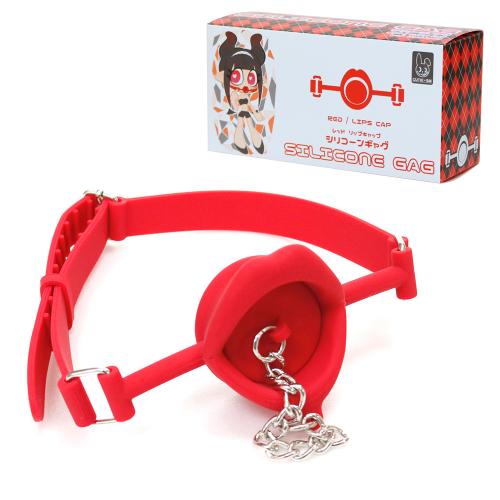 Silicone gag (lip cap · red)