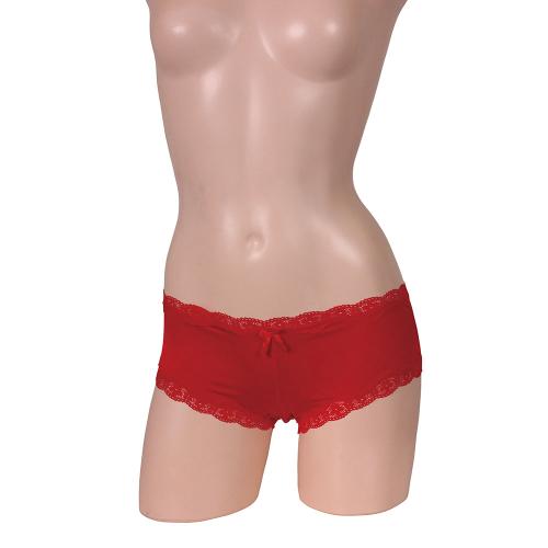 First step of fashionable polishing Low Rise Pip-up Shorts Red