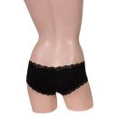 First step of fashionable polishing Low-rise Pip-up shorts Black image (1)