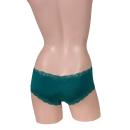 First step of fashionable polishing Low-rise Pip-up shorts Green image (1)