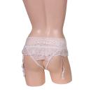 Sexy charm full packed open shorts integrated garter belt white image (1)