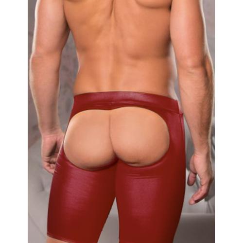 うしろ姿で誘惑男のロングボクサーパンツ レッド 2,618 Yen Long boxer pants red seducing guy in the back