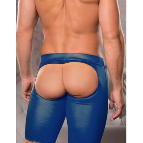 うしろ姿で誘惑男のロングボクサーパンツ ブルー 2,618 Yen うしろ姿で誘惑男のロングボクサーパンツ ブルー