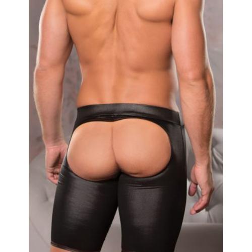 うしろ姿で誘惑男のロングボクサーパンツ ブラック 2,618 円 Long boxer pants black seducing guy in the back