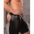 Long boxer pants black image of seducing guy in the back (2)
