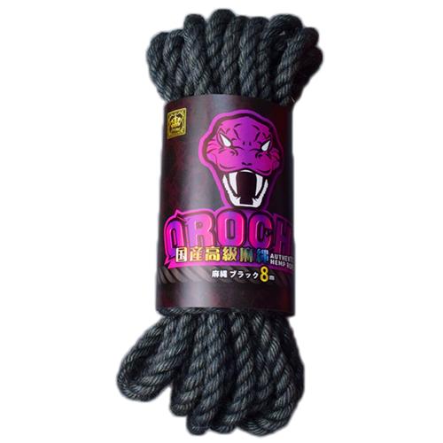 OROCHI hemp rope (black) 8 m