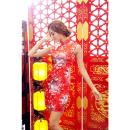 Images of good woman passion crimson cheongsam set (2)