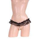 Large-grained triple string pearl pan black of erotic rapid rise Image (1)