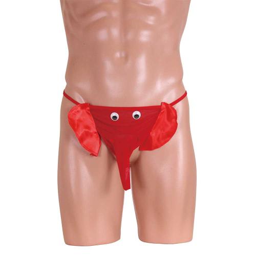 黒目が動くぞうパンツ レッド 759 円 Black eyes move pants pants red