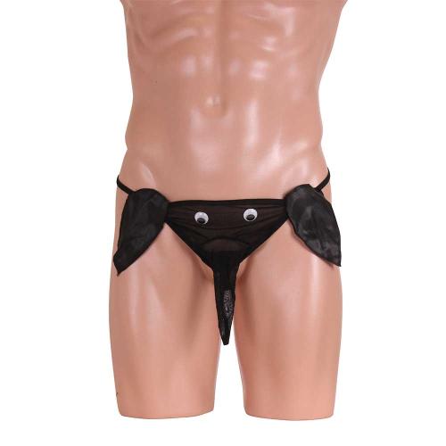 黒目が動くぞうパンツ ブラック 759 Yen Black eyes move pants black