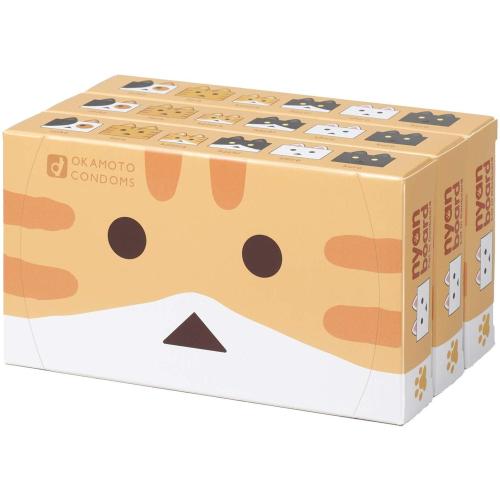 Okamoto Nyanbo Ver (12 pieces x 3 box set) OPEN price Okamoto Nyanbo Ver (12 pieces x 3 box set)