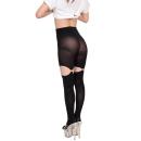 Image of erotic area tights with silver ring (2)