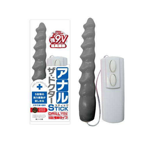 アナル・ザ・ドクター スティック (ドリル電動)ブラック 3,520 Yen アナル・ザ・ドクター スティック (ドリル電動)ブラック