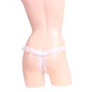 レースの揺れ感が際立つオープンショーツ ホワイト　の画像（3）