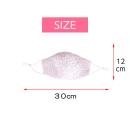 薔薇刺繍レースメッシュマスク　ホワイト　　の画像（5）