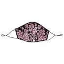 薔薇刺繍レースメッシュマスク　ピンク　の画像（2）