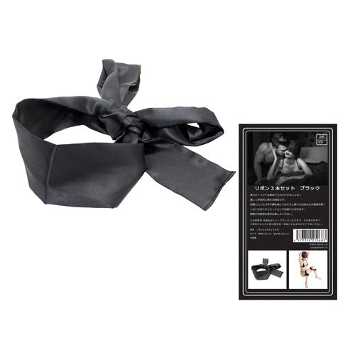 リボン3本セット(ブラック) 1,408 Yen リボン3本セット(ブラック)